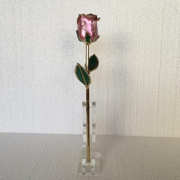 Eternal Love Rose Dipped in 24k Gold Foil V14 - Picture 2 of 9